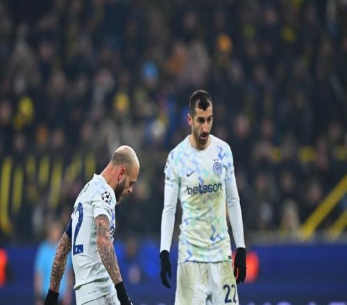 自三冠王赛季的斯内德以来，国米首次欧冠客场打进直接任意球