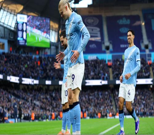 各项赛事7连胜！英超：曼城30西汉姆联先赛暂登顶哈兰德2射1传