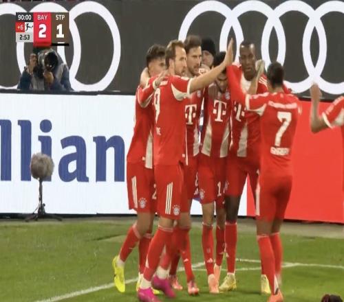 连续20场联赛进球2+，拜仁追平自己保持的德甲历史纪录