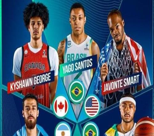 美洲杯最佳阵容：冠军巴西男篮2人美国男篮&NBA各一人入选