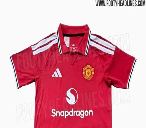 曼联新赛季主场球衣谍照曝光：复古设计+polo领
