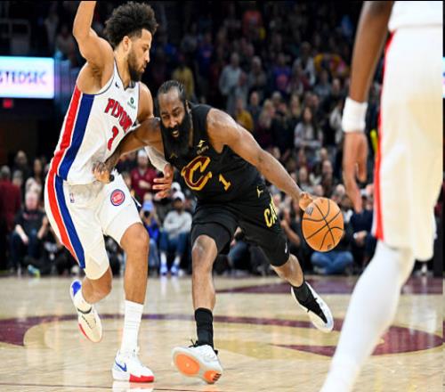 哈登为骑士出战8胜1负场均19分8助攻！本赛季对活塞3胜0负