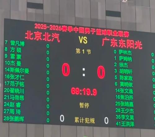 凶多吉少！广东大将确定缺席和北京队比赛杜锋紧急调整阵容