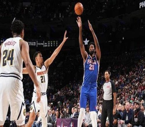 皮克特29+7恩比德32+10残阵掘金加时胜76人