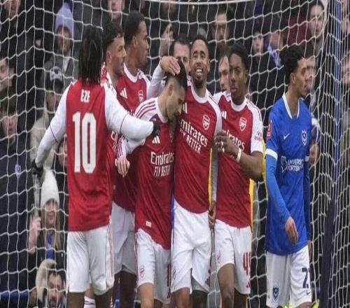 足总杯第三圈：朴茨茅斯14阿森纳视频集锦，马丁内利戴帽