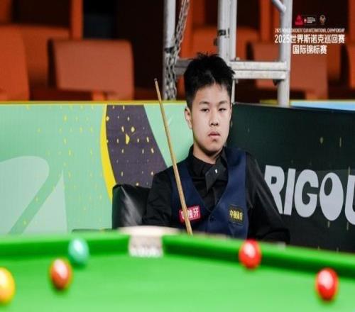 未来可期！14岁王信仲56憾负墨菲，无缘斯诺克国锦赛32强