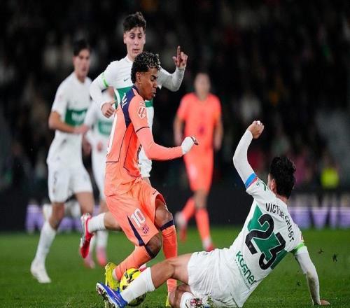 巴塞罗那31埃尔切取得联赛2连胜