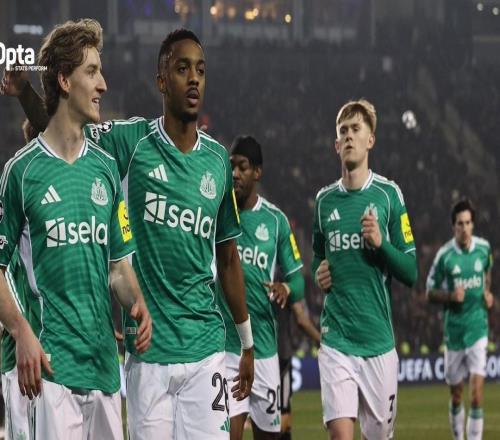 打疯了，纽卡成为欧冠淘汰赛历史上第二支半场领先5球的球队