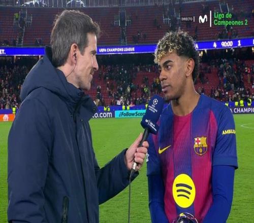 亚马尔：欧冠每支球队都很有实力，我想今天我们见识到了